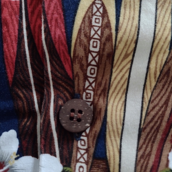 Hawaiian Reserve Cotton collection sz Large LG L button shirt. VTG. Mad… - Picture 11 of 11